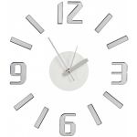 Gift Decor Relógio de Parede Adesivo Abs Eva (Ø 45 cm) Cor: Prateado - S3608127
