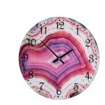 Gift Decor Relógio de Parede Cor de Rosa Cristal (30 x 4 x 30 cm) - S3608287