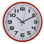 Relógio de Parede Vermelho Plástico (4,2 x 30,5 x 30,5 cm) - S3404217