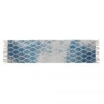 Tapete Dkd Decor Azul Algodão Chenille (60 x 240 x 1 cm) - S3027328