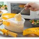Innovagoods Caixa para Cozinhar Massa No Micro-ondas 4 em 1 com Acessórios e Receitas Pastrainest - V0103301