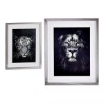 Gift Decor Pintura Lion Tiger (3 x 53 x 43 cm) (43 x 3 x 53 cm)