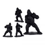 Gift Decor Figura Decorativa Gorila Preto Resina (25,5 x 56,5 x 43,5 cm)