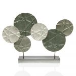 Figura Decorativa Círculos Metal (8,9 x 43,2 x 59,1 cm)