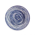 Ribrudi Prato Porcelana Riscas Azul Sobremesa / Ø20cm - 87652