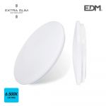 EDM Aplique Plafon LED Super Plano 18W 1820lm 6.500K Redondo 33X6,6CM - ELK32518