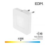 EDM Luz Noite LED 0,5W 5LM 4.000K Luz Dia Quadrado - ELK04042