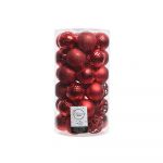 Decoris Kit de 37 Bolas Vermelhas Decorativas para Árvore de Natal Ø6cm - ELK71868