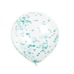 Unique 6 Balões com Confettis Azuis - 3404117
