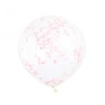 Unique 6 Balões com confettis Rosas - 3404115