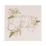Gingerray Guardanapos Floral Happy Birthday - 341100619