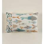 Hévoa Almofada Decorativa Cores Acqua e Motivos Mar com Peixinhos , Rectangular 30x50, com Fecho e Enchimento