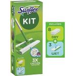 Swiffer Kit Mopa + 11 panos recarga (8 secos e 3 húmidos)