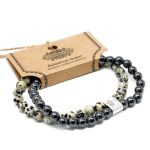 Aw Artisan Pulseira Magnética Jaspe Dálmata