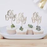 Ginger Ray 12 Toppers decorativos "Oh Baby - 3361224