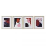 DKD Home Decor Pintura Abstrato (35 x 2.5 x 45 cm) (4 pcs) - S3018188