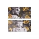 DKD Home Decor Pintura Buda (80 x 1.8 x 40 cm) (2 pcs) - S3018162