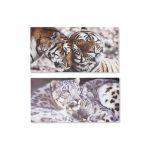 DKD Home Decor Pintura Tigre (80 x 1.8 x 40 cm) (2 pcs) - S3018161