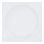 Prato de Sobremesa Zen Porcelana Branco (18 x 18 x 2,5 cm) - S2208524
