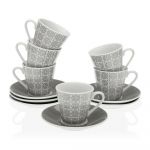 Conjunto de 6 Chávenas de Café Medeiros Porcelana (6 Peças) - S3407354