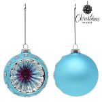 Christmas Bolas de Natal 8 cm (2 uds) Cristal Azul - S1107266