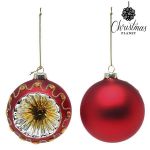 Christmas Bolas de Natal 8 cm (2 uds) Cristal Vermelho - S1107265