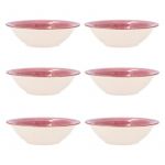 Quid Tigela Vita Cor de Rosa Cerâmica 6 Unidades (18 cm) - S2701954