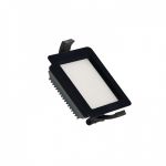 efectoLED Downlight LED 10W New Aero Slim Quadrado 130 lm/W Microprismático (URG17) LIFUD Preto Corte 85x85 mm 220-240V AC10 W