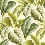 Dutch Wallcoverings 426248 Wallpaper Tropical Leaves Green And White - 426248