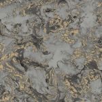 Dutch Wallcoverings Papel de Parede Mármore Cinzento e Dourado - 426232