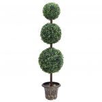 Planta Artificial Buxo em Forma de Esfera com Vaso 118 cm Verde - 336511