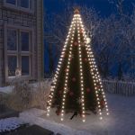 Cordão de Luzes Árvore de Natal 300 Luzes LED 300cm Branco Frio - 328889