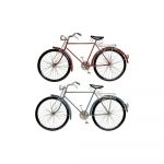 DKD Home Decor Decoração de Parede Metal Bicicleta (2 Pcs) (90 x 5 x 48 cm) - S3019098