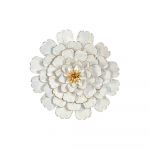 DKD Home Decor Decoração de Parede Dourado Metal Branco (60 x 9 x 60 cm) - S3019023