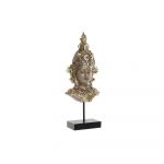 DKD Home Decor Figura Decorativa Dourado Metal Castanho Buda Resina (15 x 7 x 38 cm) - S3019747