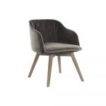 DKD Home Decor Cadeira Cinzento Madeira da Borracha (52 x 55 x 72 cm) - S3022279