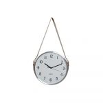 DKD Home Decor Relógio de Parede Alumínio Branco Poliuretano (33 x 4 x 60 cm) - S3026778