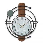 DKD Home Decor Relógio de Parede Preto Ferro Madeira MDF (60 x 4.5 x 60 cm) - S3026709