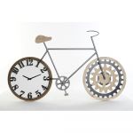 DKD Home Decor Relógio de Parede Preto Bicicleta Metal Madeira MDF (108 x 6.4 x 63.5 cm) - S3026672