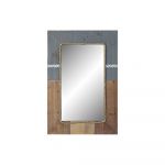 DKD Home Decor Espelho de Parede Azul Branco Abeto (60 x 3.5 x 89.5 cm) - S3021855