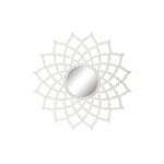 DKD Home Decor Espelho de Parede Branco Cristal Madeira MDF (120 x 3 x 120 cm) - S3019317