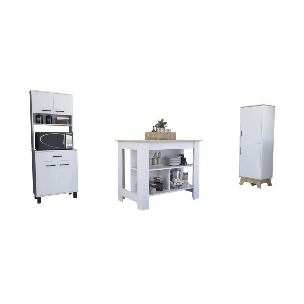 Conjunto de mueble alacena buffet cocina y un armario aparador Linea Z  Cocina TuHome