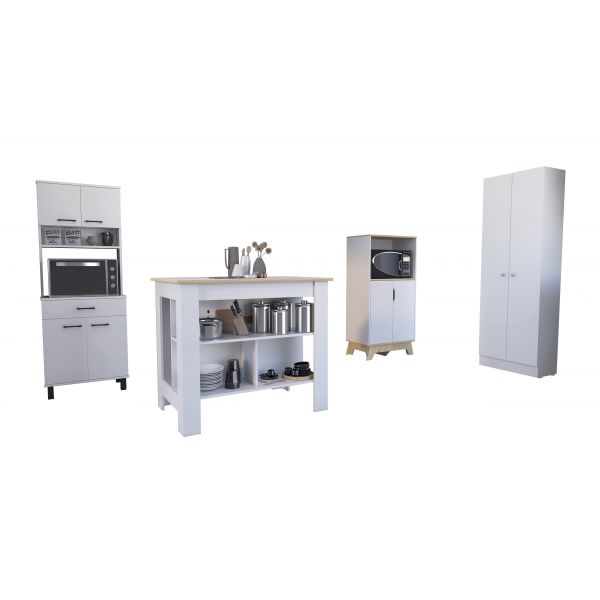 Conjunto Linea Z Cocina, Mueble Auxiliar Cocina Alto Z-60 2 Puertas +  Alacena
