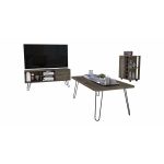 Tuhome Conjunto Andorra, Móvel para Tv Z 115 + Mesa de Centro + Móvel Bar Baixo Bellota