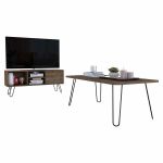 Tuhome Conjunto Andorra, Móvel para Tv Z 115 + Mesa de Centro Bellota