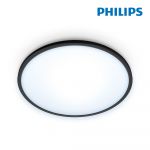 Philips Wiz Aplique LED Wiz 14w 1300lm ø242mm Moldura Preto Philips.