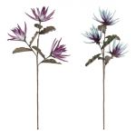 DKD Home Decor Flores Decorativas Azul Eva (acetato Vinílico Etileno) Lilás (2 Pcs) (25 x 25 x 97 cm) - S3014300