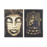 DKD Home Decor Pintura Buda Oriental (63 x 4,5 x 93 cm) (2 Unidades) - S3028190