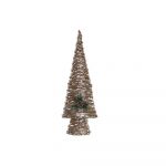 DKD Home Decor Árvore de Natal Rotim led (20 x 13 x 60 cm) - S3025396