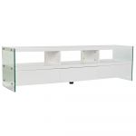 DKD Home Decor Móvel de TV Branco Cristal MDF (160 x 45 x 40 cm) - S3032989